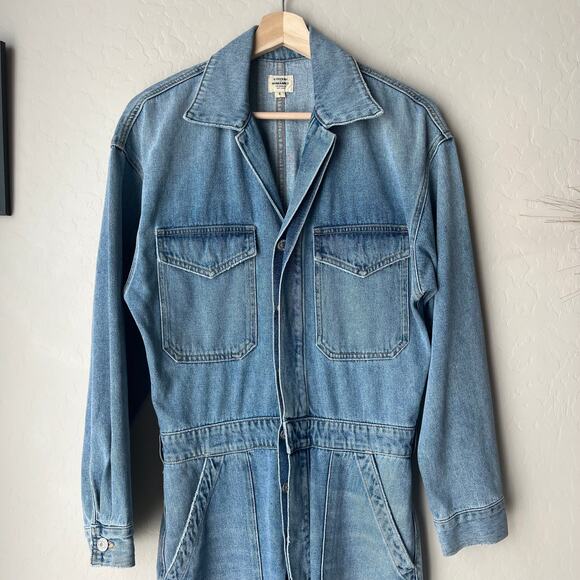 Citizens‎ of Humanity Marta Denim Jumpsuit Cotton Long Sleeve Boilersuit Size S - Picture 3 of 11